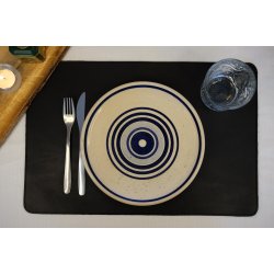 Rektangulr dkkeserviet i bldt bffellder - Model: Lexi - Vlg farve