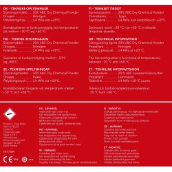 Pulverslukker - V�lg mellem 1 kg, 2 kg &amp; 6 kg 