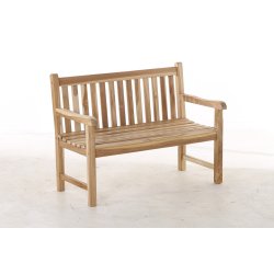 Havebnk til 2 personers 120 cm. i Silver teak  Model: Java