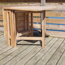 Altanst med klapper teak st + 4 stole