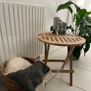 TEAK Ristklapbord 50 cm