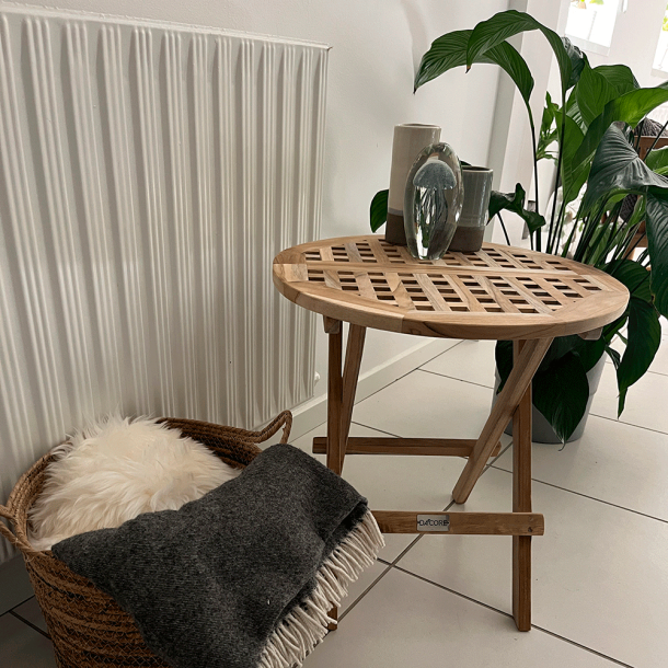 TEAK Ristklapbord 50 cm