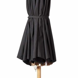 Parasol : 3 m. Stok: TEAK LOOK - Vandtt + Dug har UV50+ solbeskyttelse - Vlg farve. Model: Capri