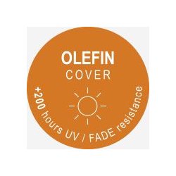 Palermo Parasol str. 3,3 meter - Farve stok: TEAK LOOK