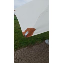 MEGA Lux Parasol - Rekt. - 3 x 4 m -  Olefn dug har UV50+ solbeskyttelse. Model: Napoli