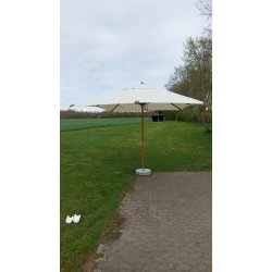 MEGA PARASOL! Str.  4x4m - + dug har UV50+ solbeskyttelse - Model: Houston