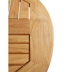 Foldbart cafest med stole uden armln - BOSTON TEAK