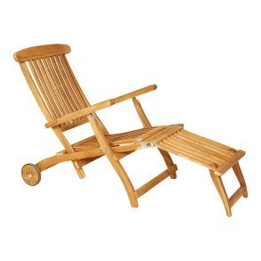 Dkstol med hjul - BOSTON GOLD TEAK