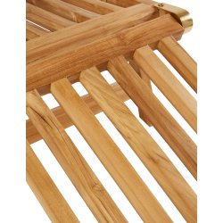 Solstol med hjul - BOSTON GOLD TEAK