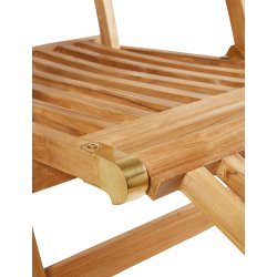 Solstol med hjul - BOSTON GOLD TEAK