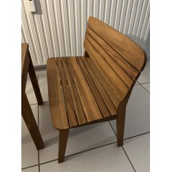 Brnebnk 2-personers bnk i akacie tr - Model: Tokyo