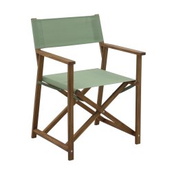 Flot Tokyo Instrukt�rstol i akacietr� - 59x54x85 - V�lg mellem gr�n eller natur kanvas