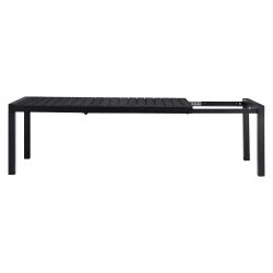  Johannes Havebord til 8-10 personer. sort UV-beskyttet nonwood og alu. Vlg farve.