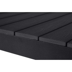  Johannes Havebord til 8-10 personer. sort UV-beskyttet nonwood og alu. Vlg farve.