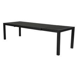  Johannes Havebord til 8-10 personer. sort UV-beskyttet nonwood og alu. Vlg farve.