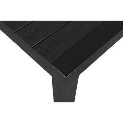  Johannes Havebord til 8-10 personer. sort UV-beskyttet nonwood og alu. Vlg farve.