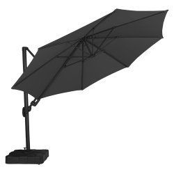 Hngeparasol tippes vandret og lodret med fod  3,5m - Model: Thomas