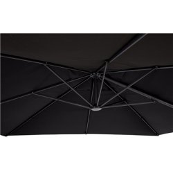 Lyxigt hngparasoll med fot, lutningsfunktion och 360 rotationssystem - Modell: Andreas - 3X3M