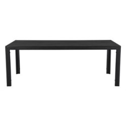 Lyon familie Havebord 6-8 pers. sort nonwood. str, 205x90 cm. 100 % vedligeholdelsesfrit