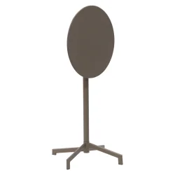 Sammenklappeligt barbord �60 cm i cappuccino � Stilrent st�bord til inde- og udebrug