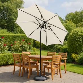 Parasol med krank og tilt str.  3 M.  - Model: Felix - Vlg farven p stoffet