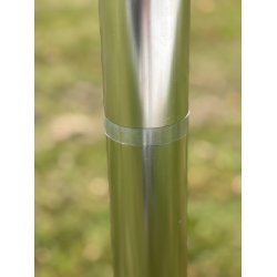 Lkkert cafe/barbord. 60. Lavet i alu look. Med justerbar hjde 70 eller 110 cm.