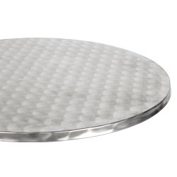 Lkkert cafe/barbord. 60. Lavet i alu look. Med justerbar hjde 70 eller 110 cm.