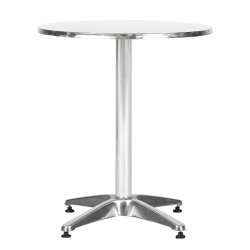 Lkkert cafe/barbord. 60. Lavet i alu look. Med justerbar hjde 70 eller 110 cm.