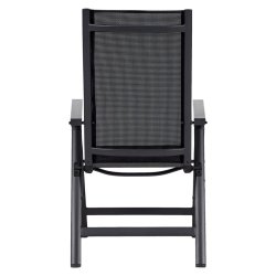 Havembelst med stort bord inkl. 6 stk. 5-positons stole. Model: Atlanta - Ingen vedligeholdelse!