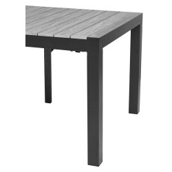 GIGA havebord MED Plads til 16 personer. - 100 % vedligeholdelsesfrit sort UV-beskyttet nonwood. MODEL: TORINO