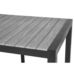 GIGA havebord MED Plads til 16 personer. - 100 % vedligeholdelsesfrit sort UV-beskyttet nonwood. MODEL: TORINO