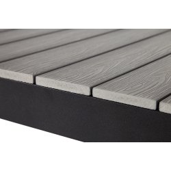 Johan Havebord med udtrk hvor benstel flger med. 6-10 pers. 100 % vedligeholdelsesfrit gr