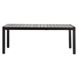 Johan Havebord med udtrk hvor benstel flger med. 6-10 pers. 100 % vedligeholdelsesfrit gr