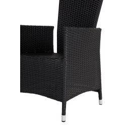 Nanna familiebord gr�/brun UV-beskyttet nonwood med 6 stk. Nanna stole