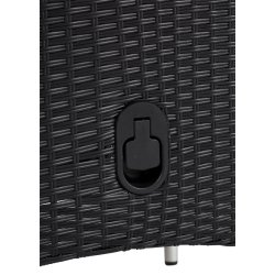 Nanna familiebord gr�/brun UV-beskyttet nonwood med 6 stk. Nanna stole