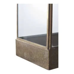 Glaslanterne med antik messing design til indendrs og udendrs brug