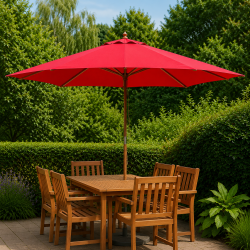 Parasol str. 3x3 meter -  V�lg farve - Vandt�t + Dug har UV30+ solbeskyttelse. Model: Nice