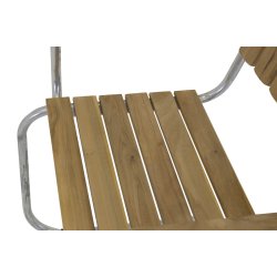 Perfekt terrassest til 4 personer i goldteak og stl. Model: Holmsund