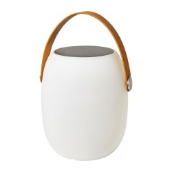 Charmerende solcelle lampe med h�ndtag - Dagslyssensor - Vandt�t - USB - V�lg st�rrelse!