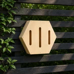 Elegant insekthotel til sommerfugle i robust fyrretr� med - 20x7,5x16 cm