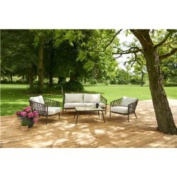 Sofast 4 dele m/ all weather Hynder  - 100% Vedligeholdelsesfrit. Model: Niklas