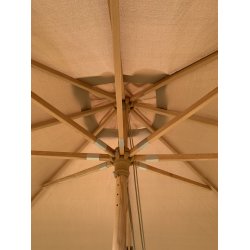 Luxparasoll fyrkantigt Str. 3x3M. Vlj frg - Vattentt + Dug har UV30+ solskydd. Modell: Milano