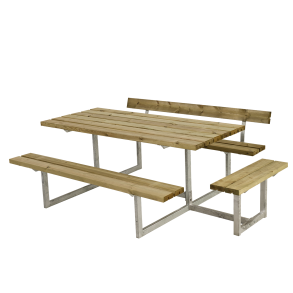 Bordbnkest i tr til 7 personer med et rygln - Vlg farve