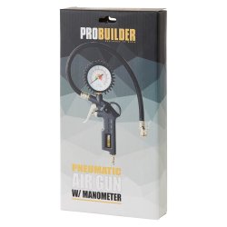 Trykluft pumpepistol m/manometer - BAR &amp; PSI skala