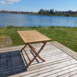 Boston/Era terrassest med 4 sorte stole i UV-beskyttet polyrattan