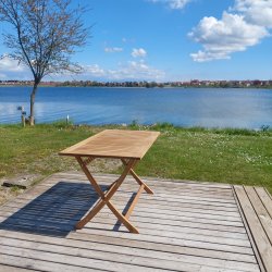 Boston/Era terrassest med 4 sorte stole i UV-beskyttet polyrattan