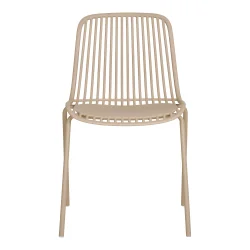 Stilren og stabelbar havestol i UV-resistent PP med robuste st�lben - Model: Branson - F�s i flere farver