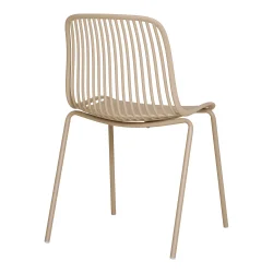 Stilren og stabelbar havestol i UV-resistent PP med robuste st�lben - Model: Branson - F�s i flere farver