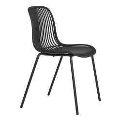 Stilren og stabelbar havestol i UV-resistent PP med robuste st�lben - Model: Branson - F�s i flere farver