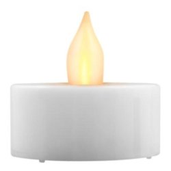 5 stk. LED fyrfadslys med flakkende flamme - Batterier medf�lger